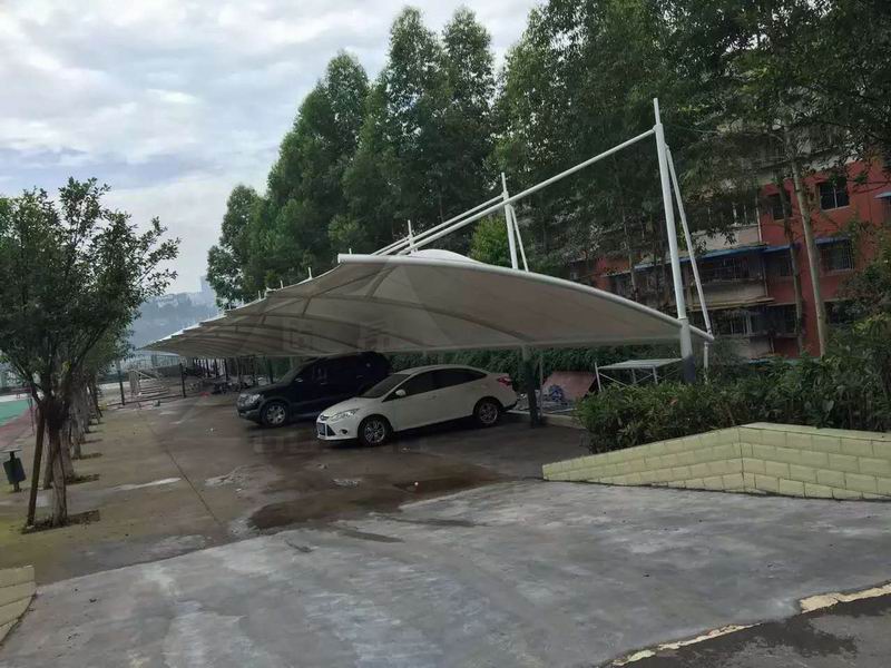 长寿江南中学膜结构车棚